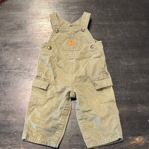 Carhartt Rugged Olive Green Overalls -Size 12 months